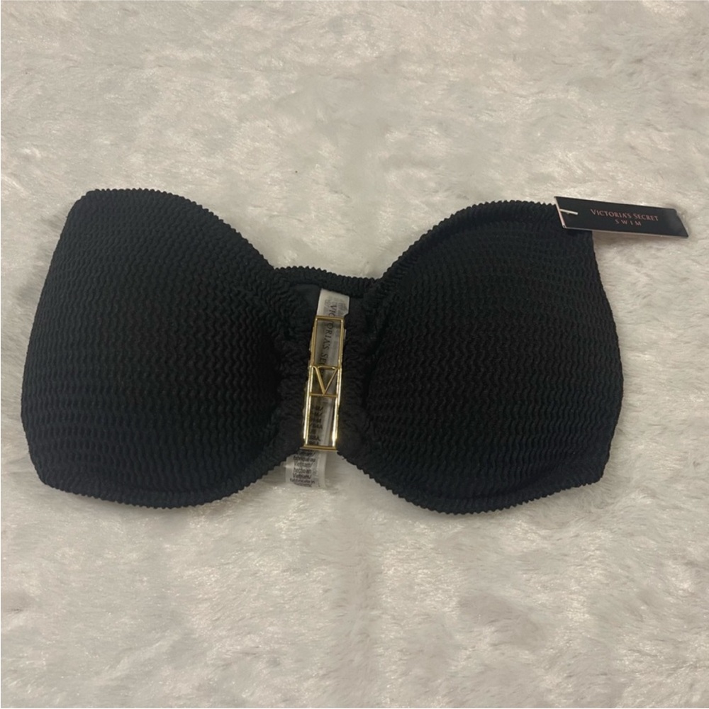 Victoria's Secret Black Textured Bandeau